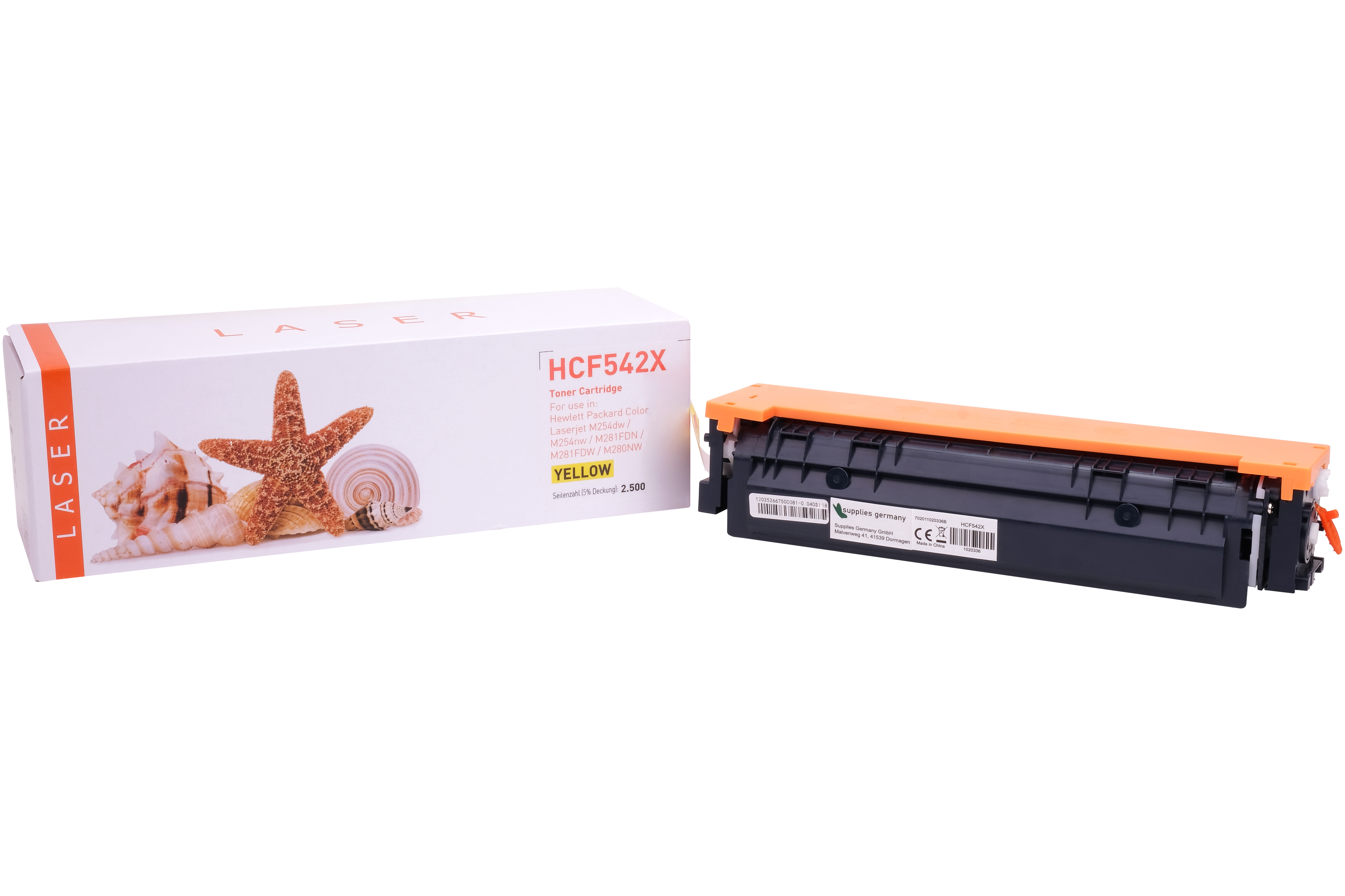 CF542X alternativ Toner gelb für HP / CF542X / 2.500 Seiten