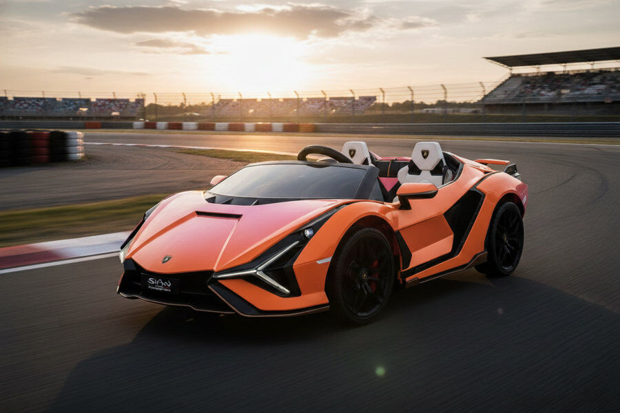 Kinderfahrzeug Lamborghini SIAN 2 Sitzer - orange