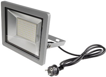 LED-Fluter SlimLine "CTF-SLT 99" silber / 100W, 9230lm, 4000K, neutralweiß, IP44