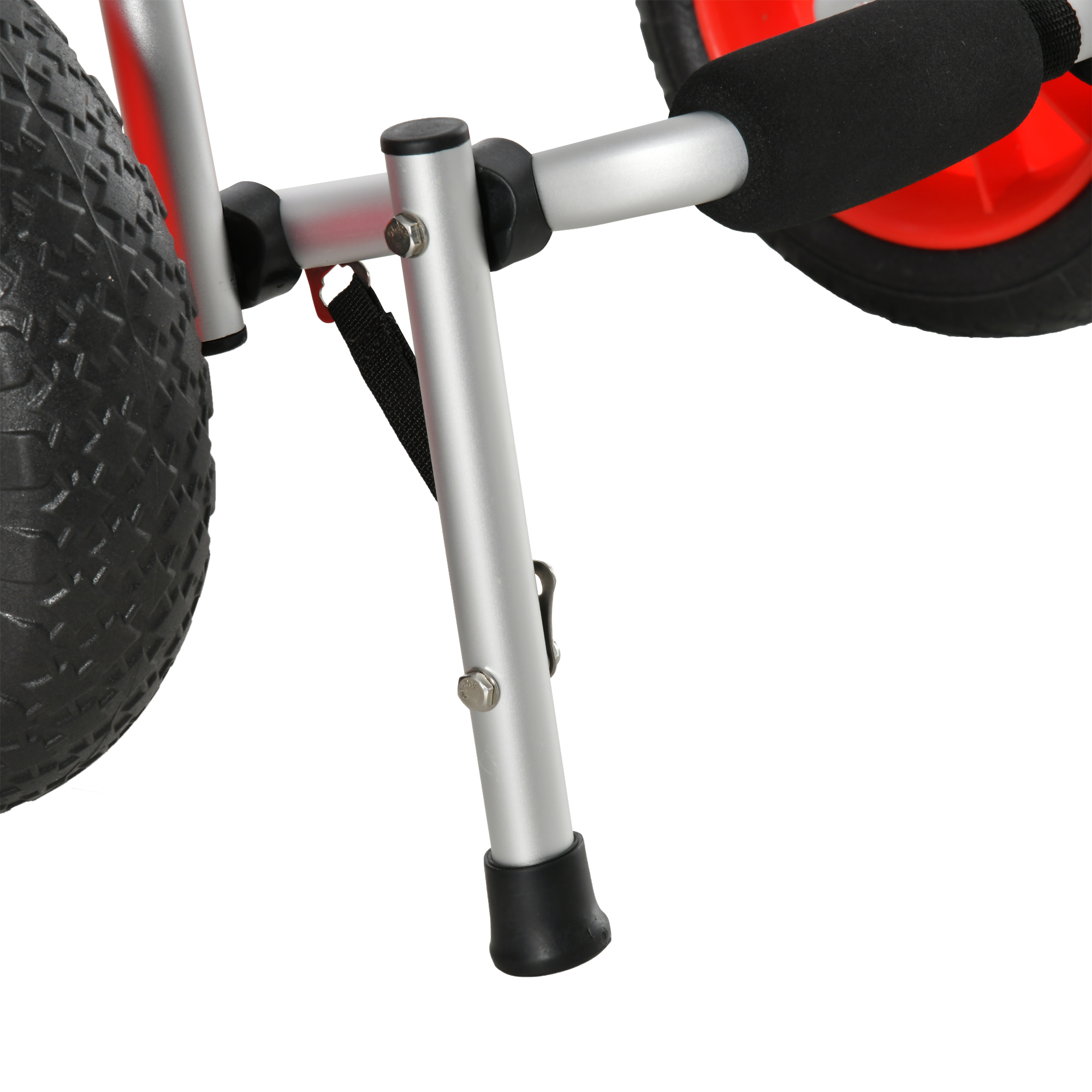 Transportwagen klappbar Alu Kajakwagen bis 70 kg Bootswagen mit Spanngurte luftlose Stollenreifen