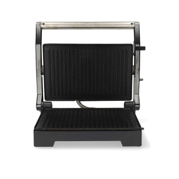 Panini-Grill und Kontaktgrill mit Antihaftbeschichtung und Überhitzungsschutz 1000W schwarz