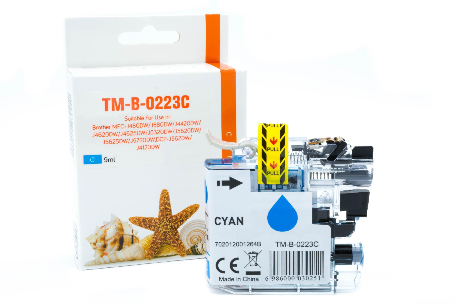 LC223C alternativ Seestern Tinte Cyan für Brother / LC223C / 9ml LC223C alternativ Seestern Tinte Cyan für Brother / LC223C / 9ml