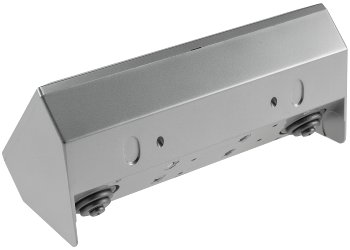 3-fach Steckdosenblock, silber, 250V~/ 16A, Aufbaumontage