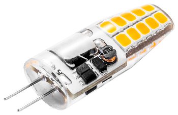 LED Stiftsockellampe G4 "Silikon W2" / 4200k, 220lm, 300°, 12V/2W, neutralweiß