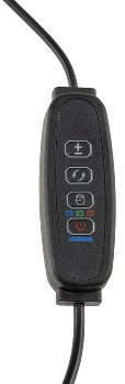 LED Pflanzenlampe "CT-PFL" Rot+Blau, 4-fach, Klemmhalter, Kabel-Fernbedienung