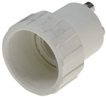 Lampensockel-Adapter, Kunststoff, GU10 auf E14