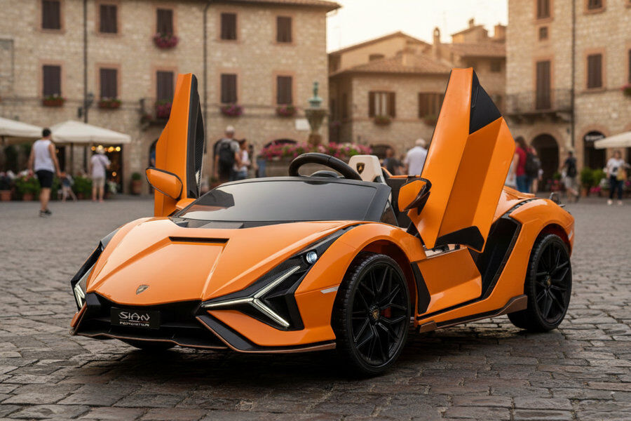 Kinderfahrzeug Lamborghini SIAN 2 Sitzer - orange