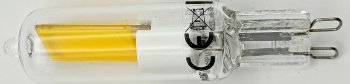 LED Stiftsockel G9, 4W, 500lm / 330°, 230V, 3000k / warmweiß, Glas