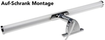 LED Spiegelleuchte IP44 "Banheiro 6A" / 230V, 6W, 780lm, 40cm, 2900K warmweiß