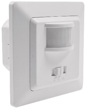 MILOS Bewegungsmelder 160°, weiß matt / LED geeignet,  250V~, Unterputz, 3-Draht