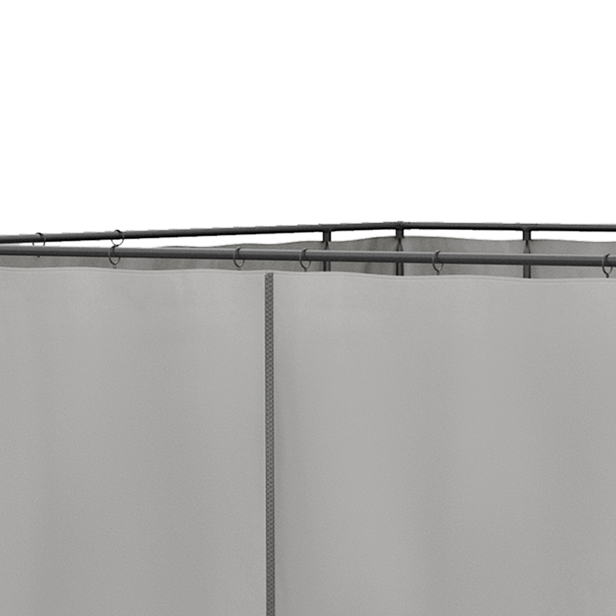 Ersatzvorhang für Pavillon, 4er-Set, für 3x3m Pavillons, 302x205cm, Hellgrau