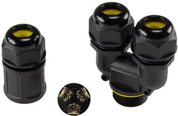 Kabelverbinder Y-Form, IP68, 450V/24A / Schraubanschluss, für Kabel Ø 8-12mm
