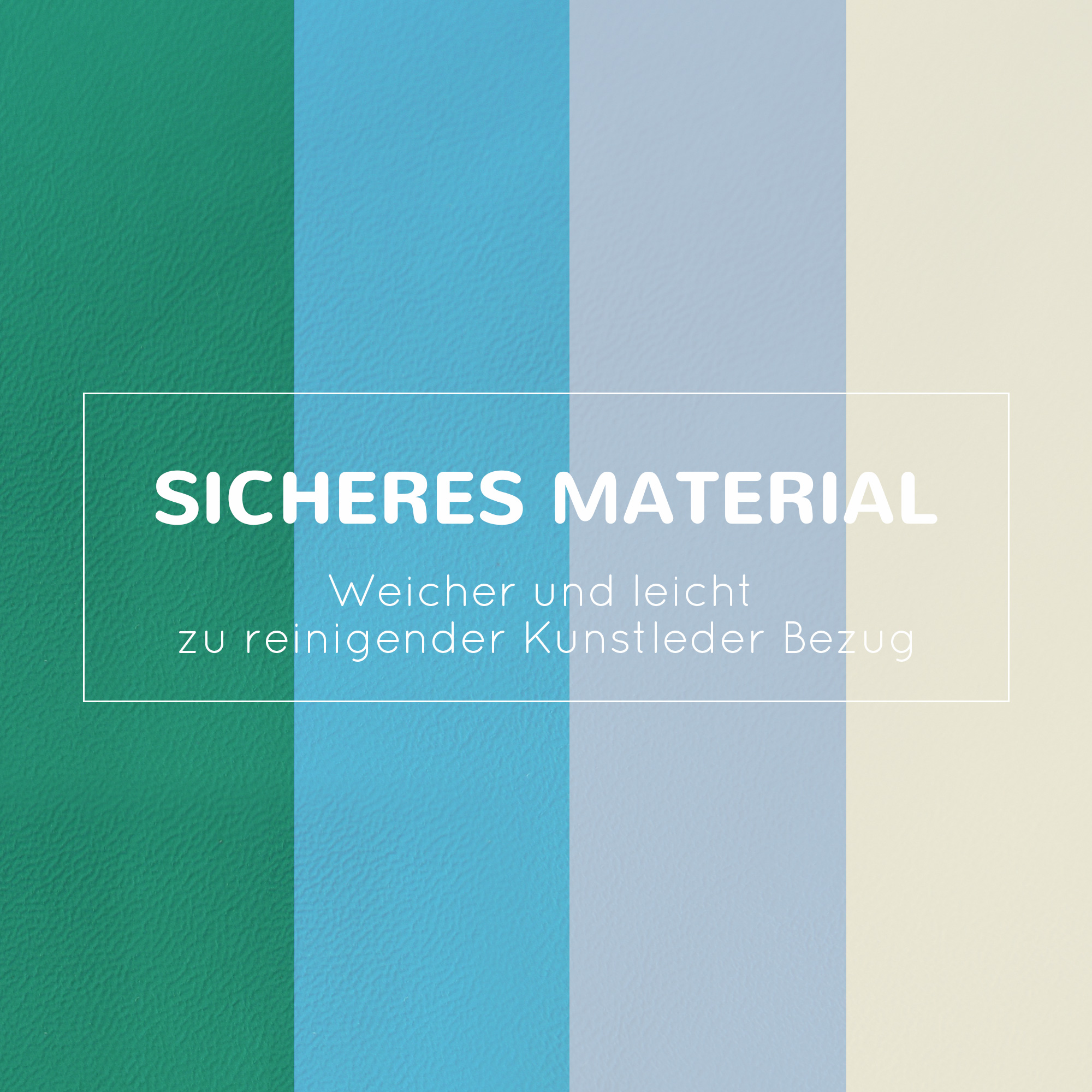 Bausteinset 4er-Set Schaumstoff Bausteine einfache Reinigung weiche Füllung Schaumstoffblöcke für 1-3 Jahre Kinder EPE Hellgrau+Blau+Grün 150 x 50 x 39 cm