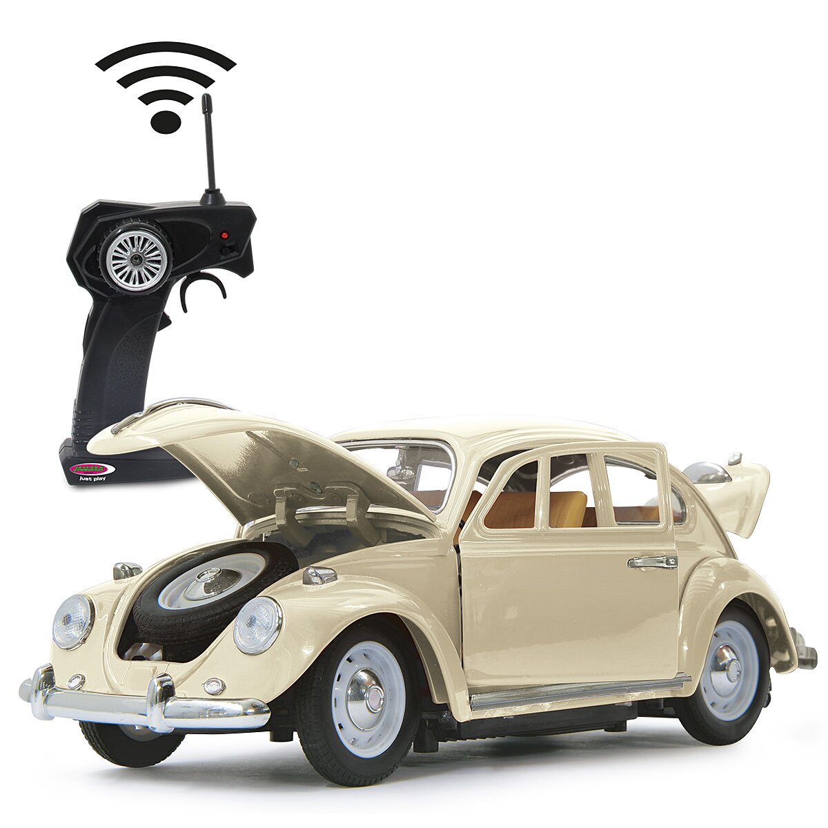 VW Käfer RC Diecast 1:18 creme weiss 40MHz
