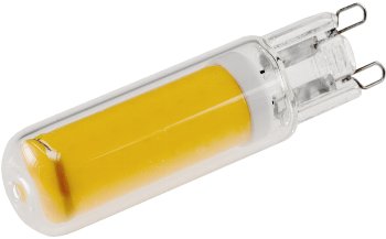 LED Stiftsockel G9, 4W, 480lm, dimmbar / 330°, 230V, 3000k / warmweiß, Glas