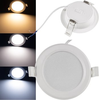 LED Licht-Panel "CKP-05 CCT" / 230V, 5W, 3000/4000/6200K, Ø 95mm