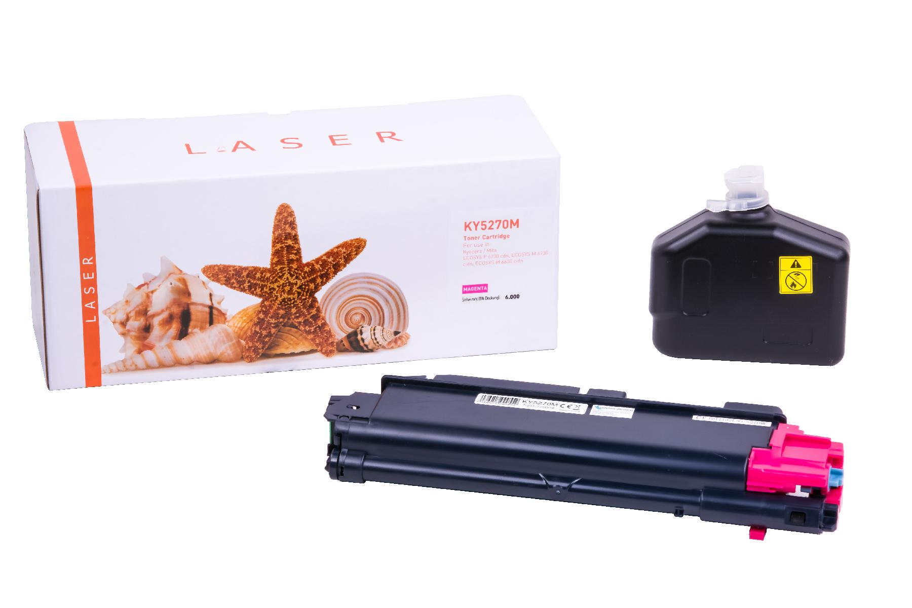 TK5270M alternativ Toner Magenta für Kyocera / TK5270M / 6.000 Seiten