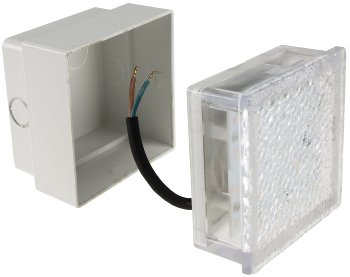 LED Pflasterstein "BRIKX 10" neutralweiß / 10x10x7cm, 130lm, IP67, 230V
