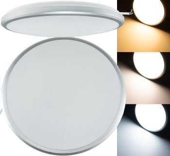 LED Deckenleuchte "Acronica 24 CCT" / Ø 32cm, 24W, 2400lm, IP40