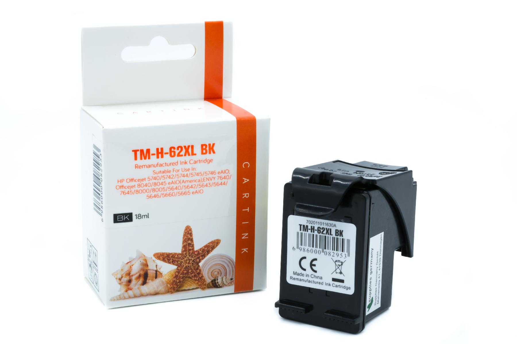 62XLschwarz Refill Tinte schwarz für HP / C2P05AE / 12ml 62XLschwarz Refill Tinte schwarz für HP / C2P05AE / 12ml