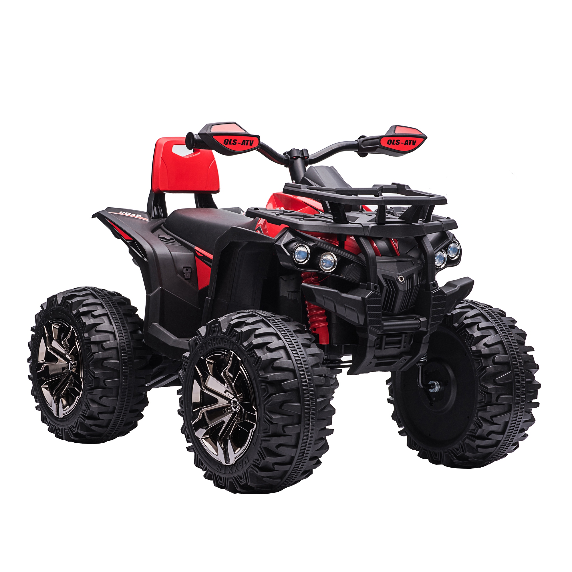 Elektro-Kinderquad, 3-8 km/h, 45 Min. Betriebszeit, LED-Scheinwerfer, Musikplayer mit USB, für Kinder 3 bis 5 Jahre
