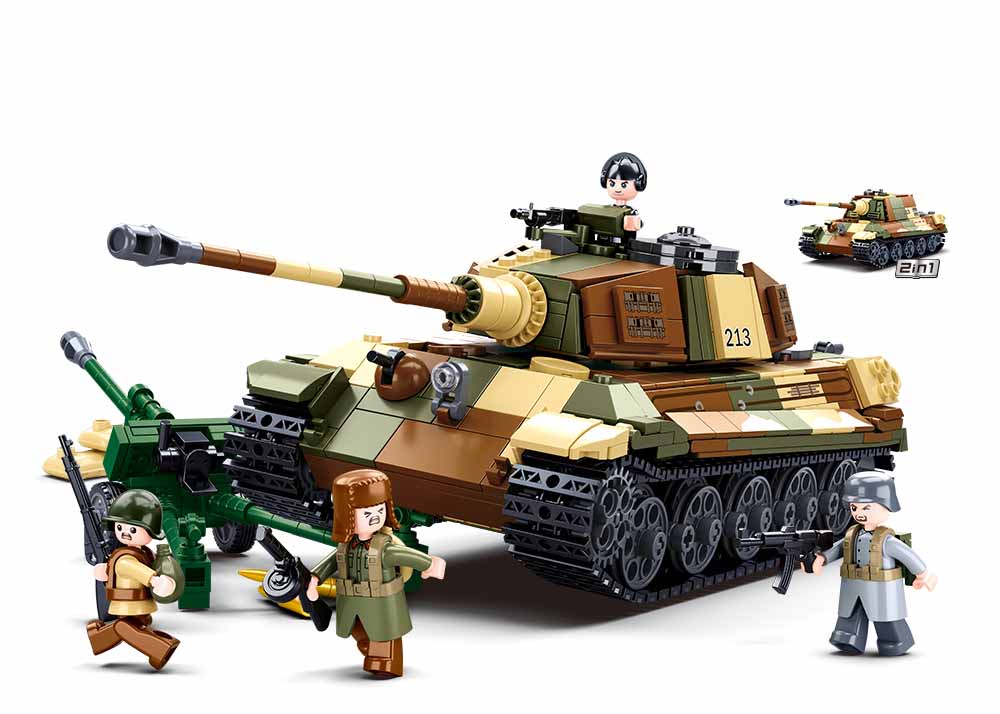 Sluban M38-B0980 - Army Battle of Budapest - großer deutscher Panzer 2in1