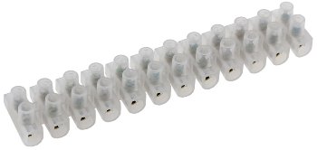 Lüsterklemmen für 2,5-4,0mm², 12 Klemmen, Messingeinsatz, transparent Lüsterklemmen für 2,5-4,0mm², 12 Klemmen, Messingeinsatz, transparent