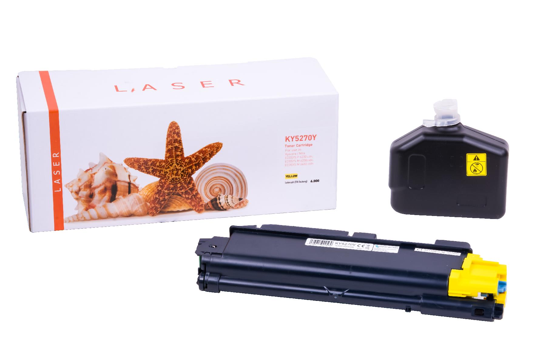 TK5270Y alternativ Toner yellow für Kyocera / TK5270Y / 6.000 Seiten