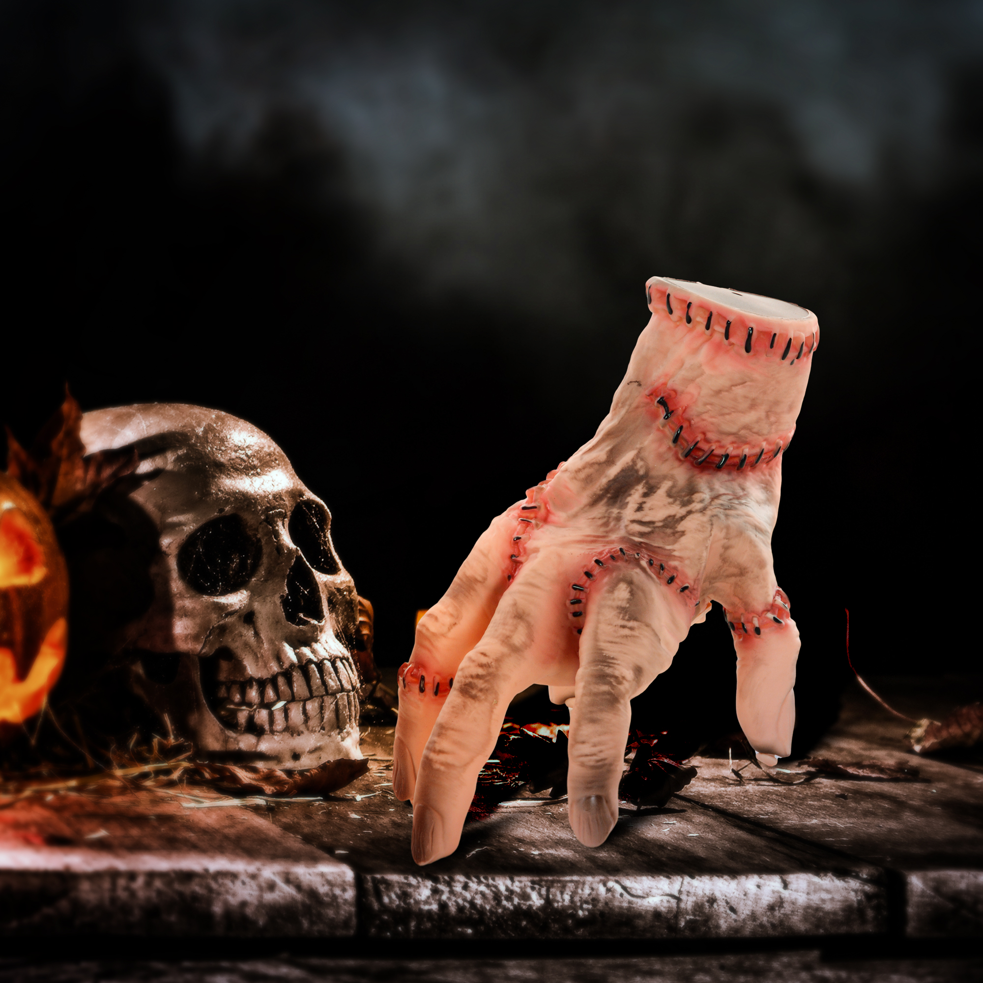 Horror-Hand, Helloweendeko, aktiviert mit Geräusche/Berührung, beweglich, Sound Horror-Hand, Helloweendeko, aktiviert mit Geräusche/Berührung, beweglich, Sound