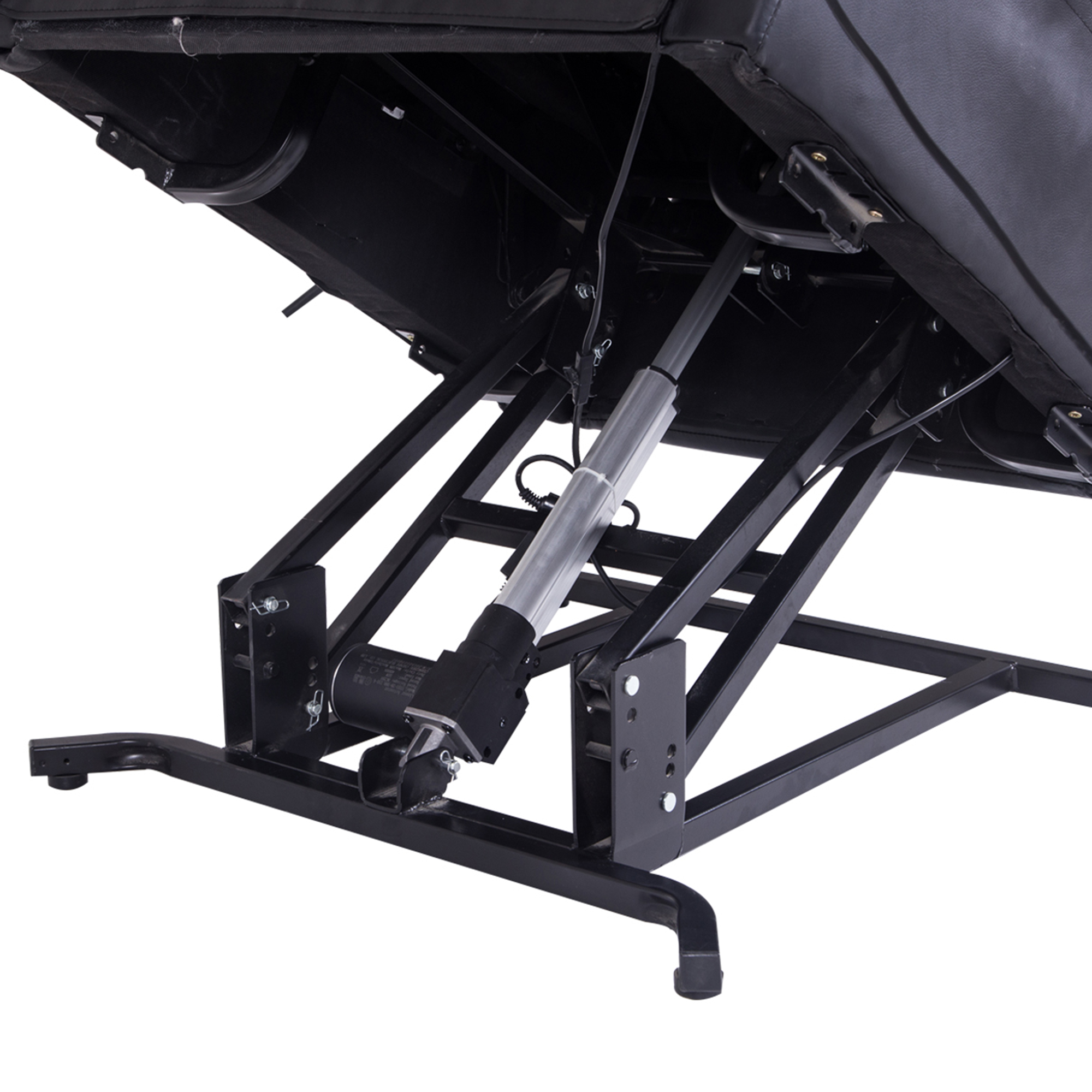 Massagesessel mit Aufstehhilfe, Relaxsessel mit Aufstehhilfe, inkl. Fernbedienung, Schwarz