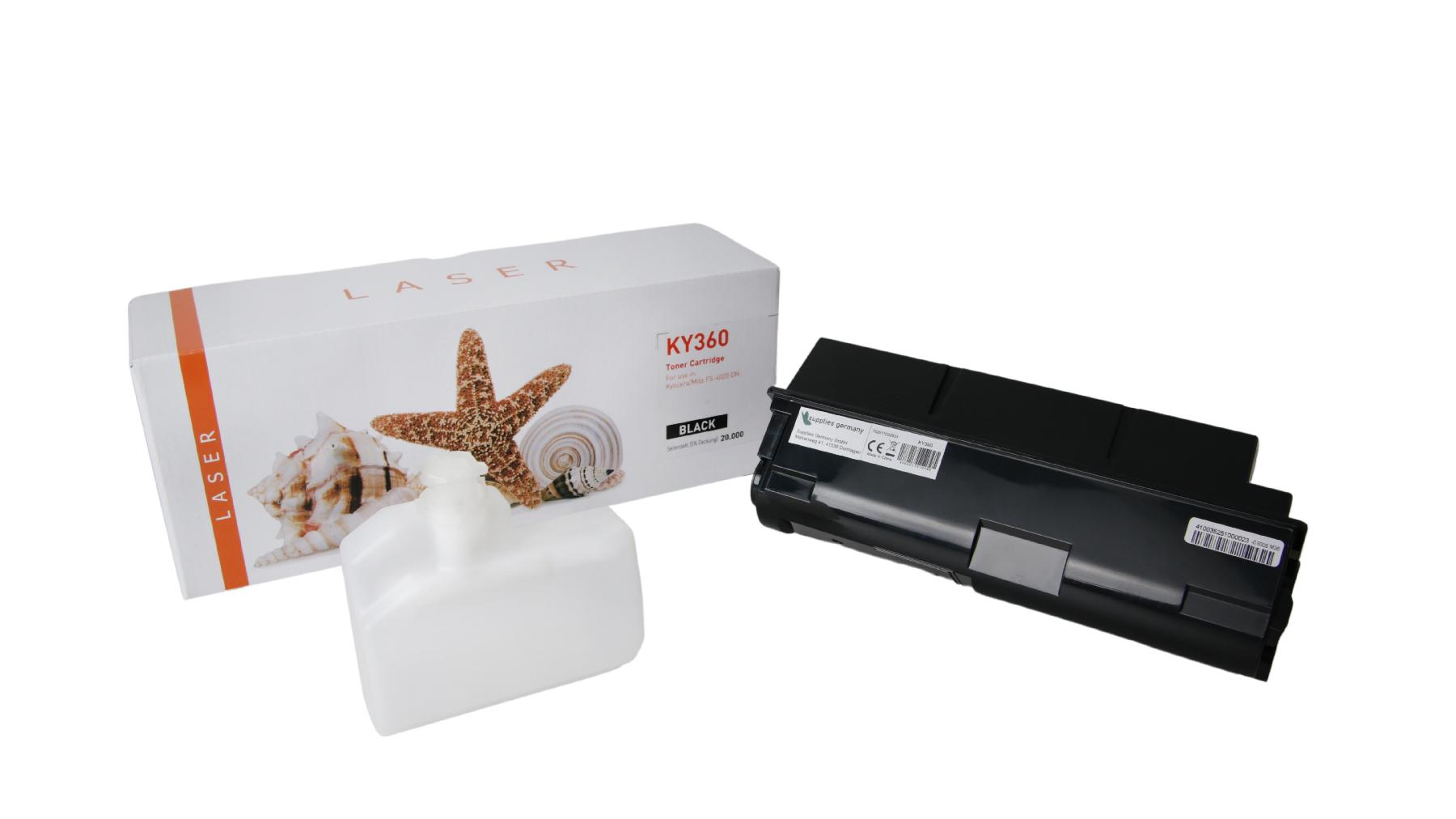 TK360 alternativ Toner black für Kyocera / TK360 / 20.000 Seiten