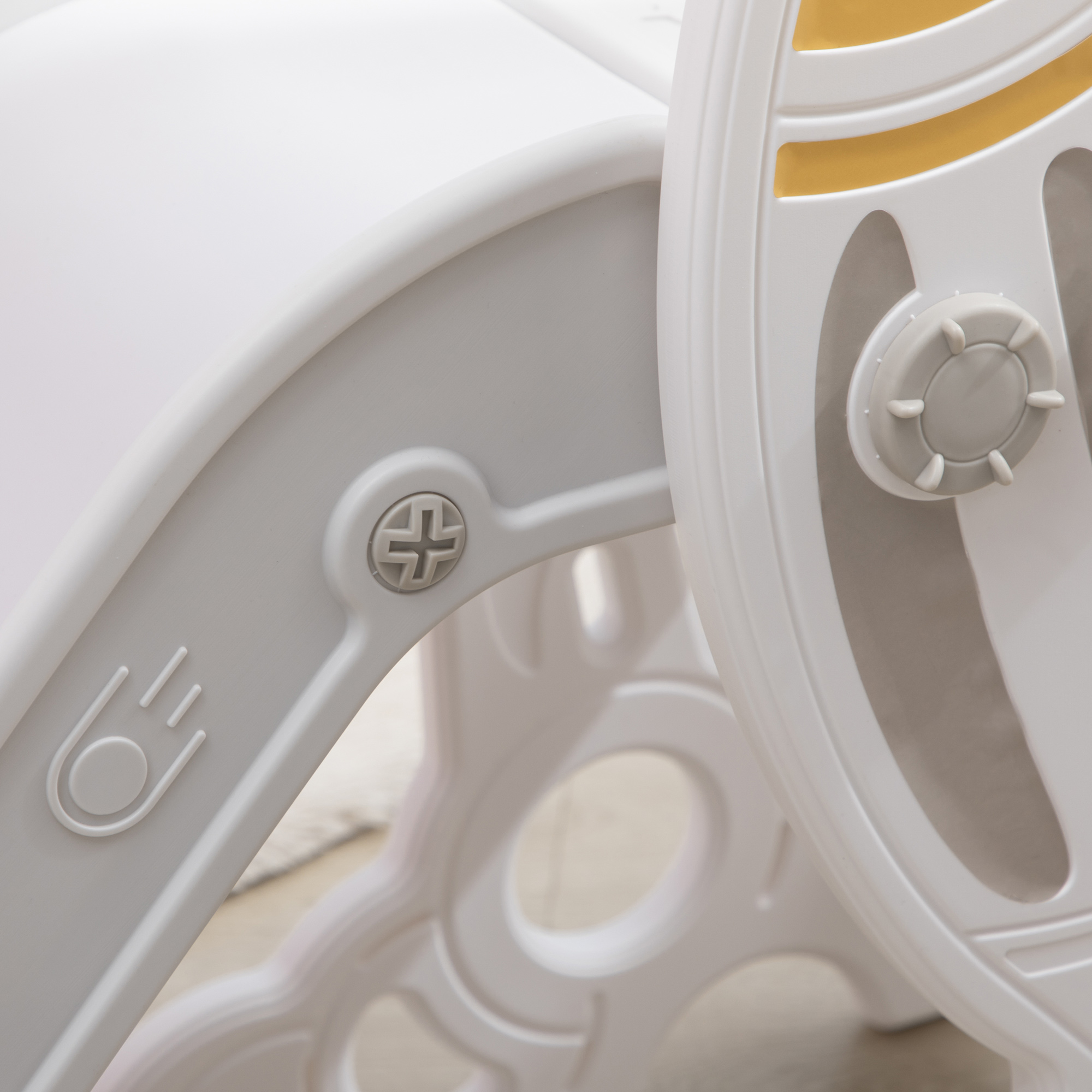 Rutsche für Kinder 1,5 bis 3 Jahre, Raketen-Design, Sticker-Set, grau, 157 x 46,5 x 80 cm