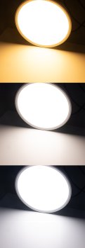 LED Deckenleuchte "Santano 30 CCT" / Ø 30cm, 24W, CCT 3000/4000/6000k