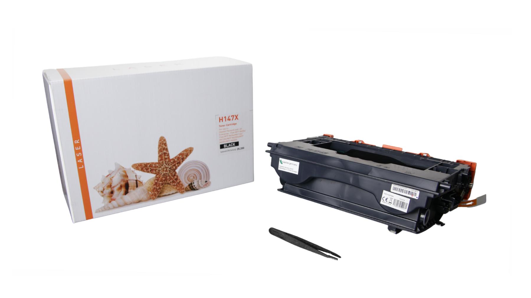147X alternativ Toner schwarz für HP / W1470X / 25.200 Seiten