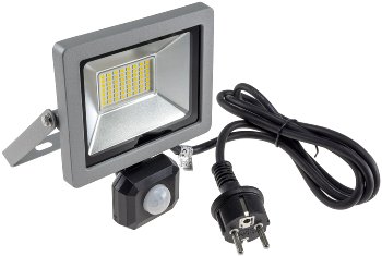LED-Fluter SlimLine "CTF-SLT30 PIR" / 30W, IP44, 2960lm, 4200K, Bewegungsmelde