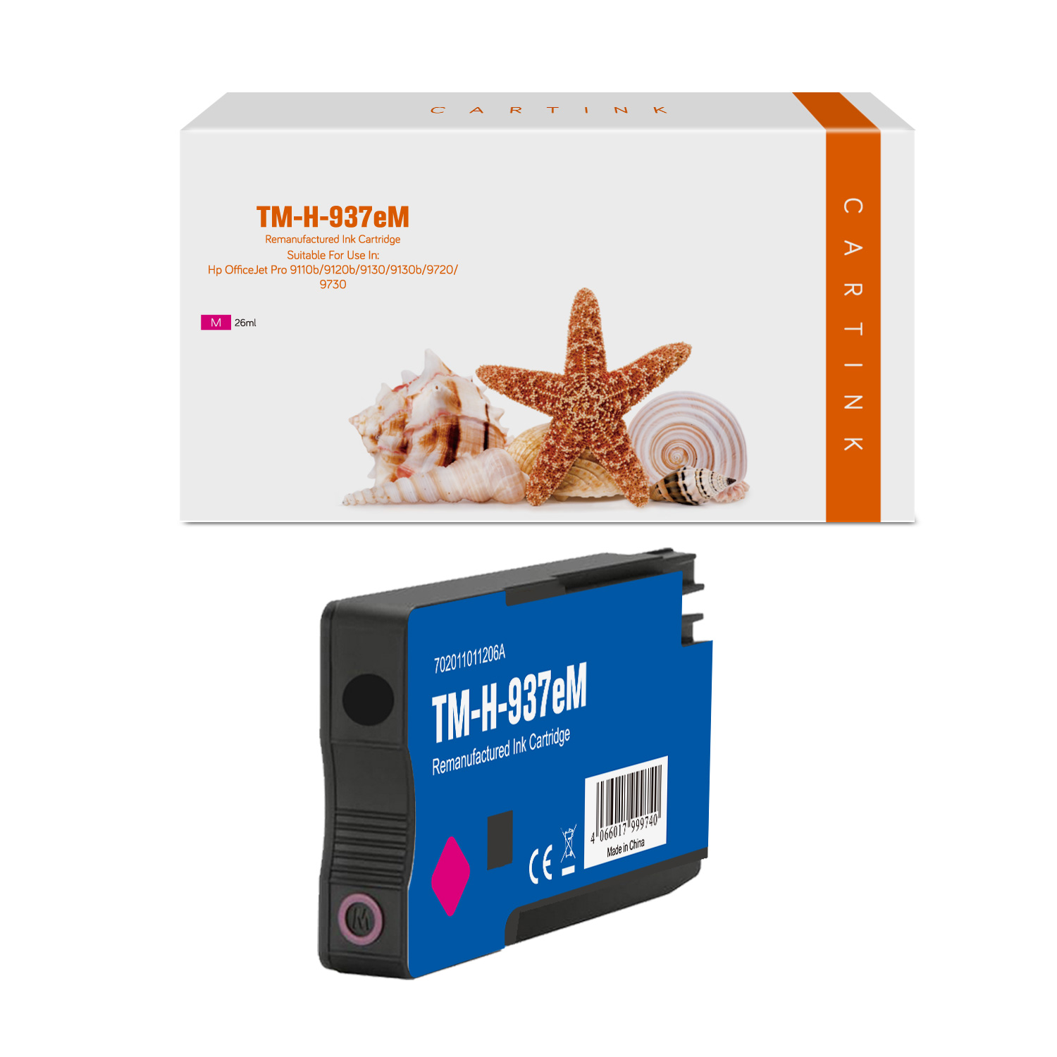 937eM Refill Tinte magenta für HP / 4S6W7NE / 1.650 Seiten