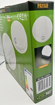 LED Wandleuchte "PAYAR" IP54, 4000K / 15W, 1570lm, 140° Bewegungsmelder