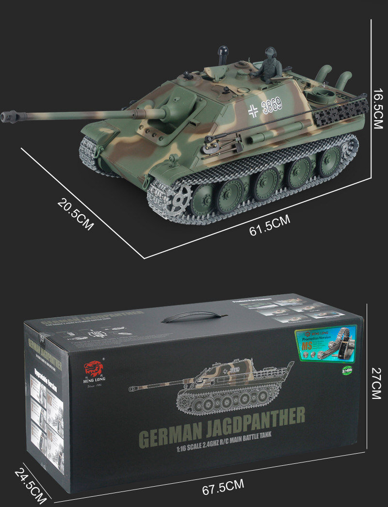 RC Panzer "Jagdpanther" - Metallgetriebe PRO