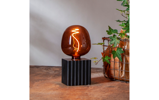 LED-Lampe ''Cognac Apple'', E27, 1800K, 1W, 80 Ra, 40lm, ca. 12,5x17cm