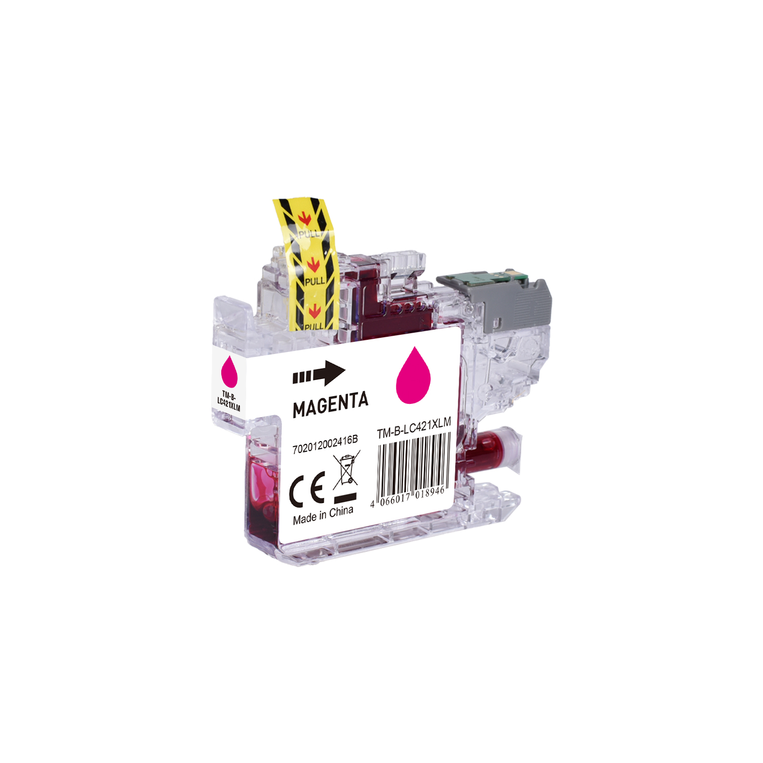 LC421XLM alternativ (Dye) Tinte Magenta für Brother / LC421XLM / 7,5ml LC421XLM alternativ (Dye) Tinte Magenta für Brother / LC421XLM / 7,5ml