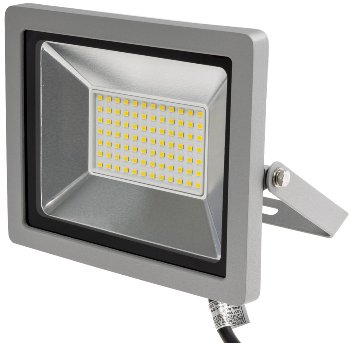 LED-Fluter SlimLine "CTF-SLT 30" silber / 30W, 2960lm, 4000K, neutralweiß, IP44