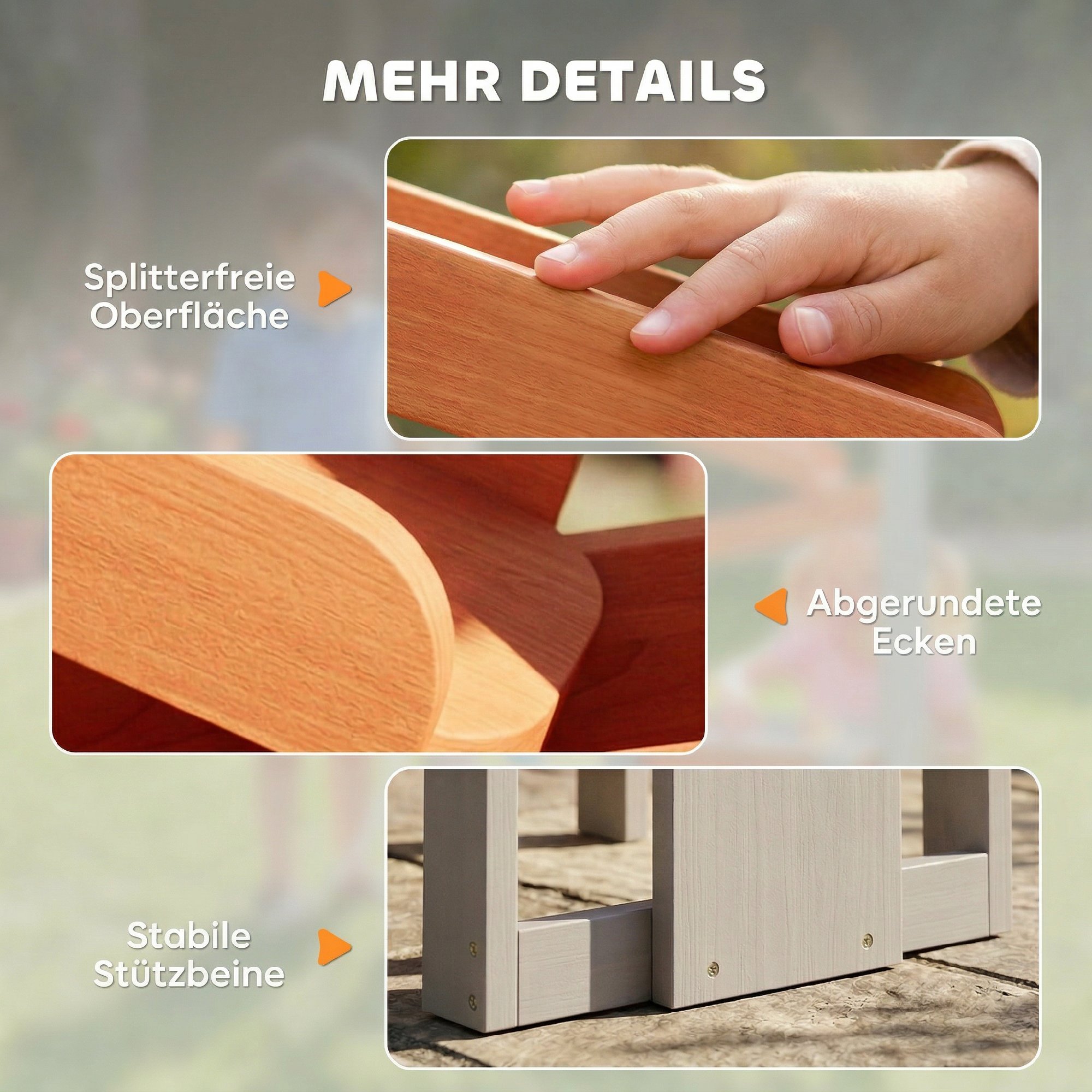Sand Wasserspieltisch, Holz Wassertisch, Matschtisch mit Wasserbahn, 2 Becken Sandkastentisch für 3-8 Jahre Kinder Grau
