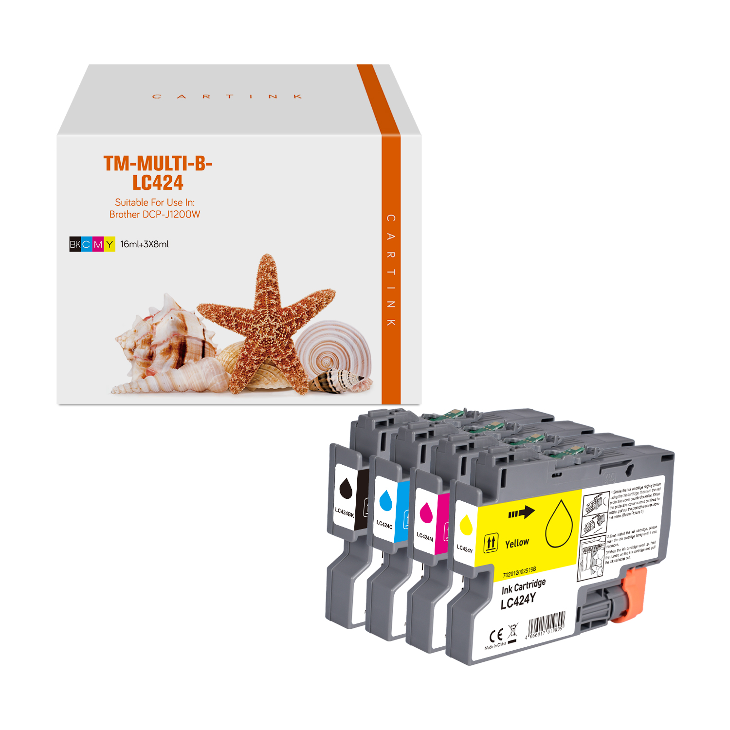 Multipack LC424 alternativ Tinte für Brother / LC424VAL / BK16ml / C,M,Y8ml Multipack LC424 alternativ Tinte für Brother / LC424VAL / BK16ml / C,M,Y8ml