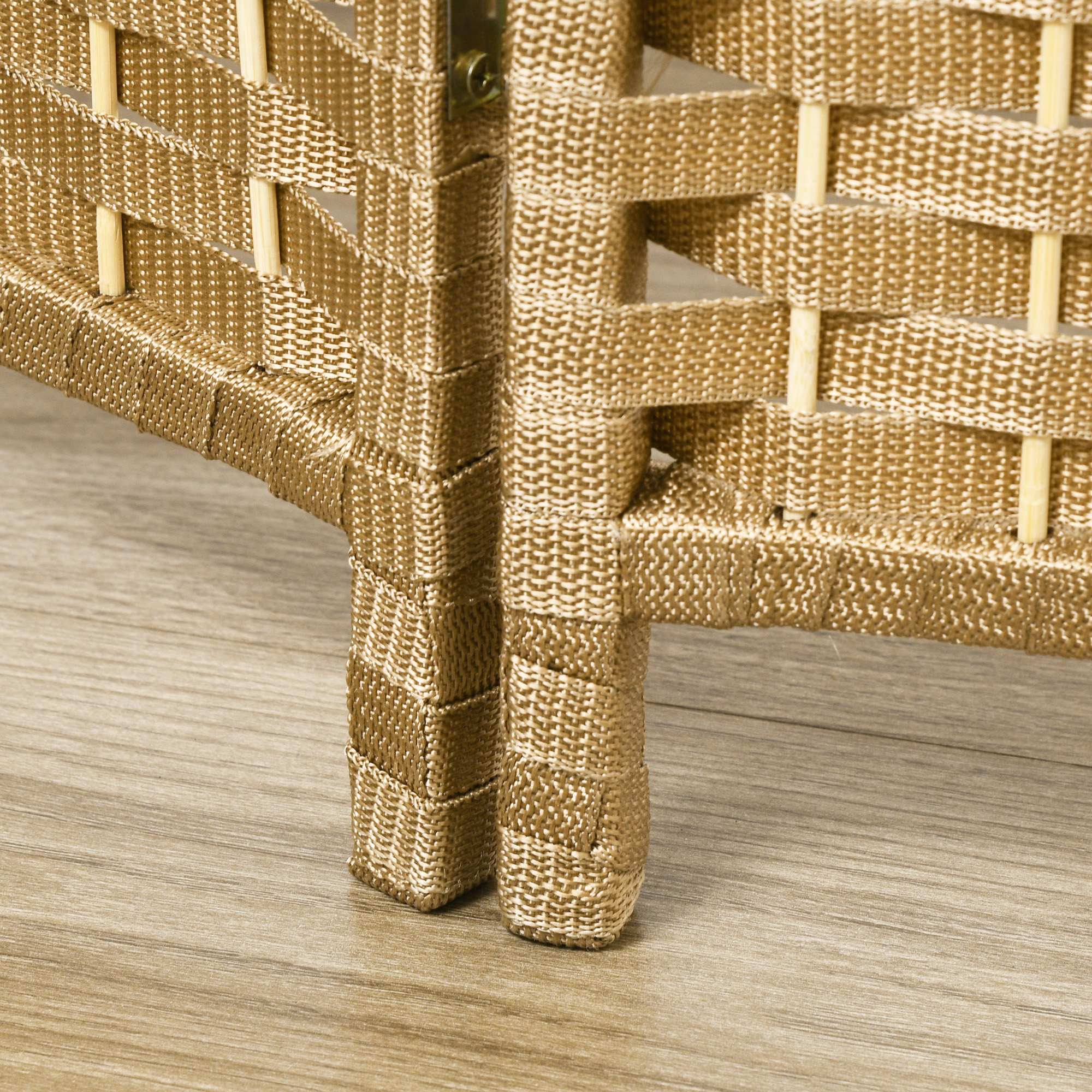 6-teiliger Raumtrenner, Faltbarer Sichtschutz, Sichtschutzwand für Wohnzimmer, Schlafzimmer, Homeoffice, Natur