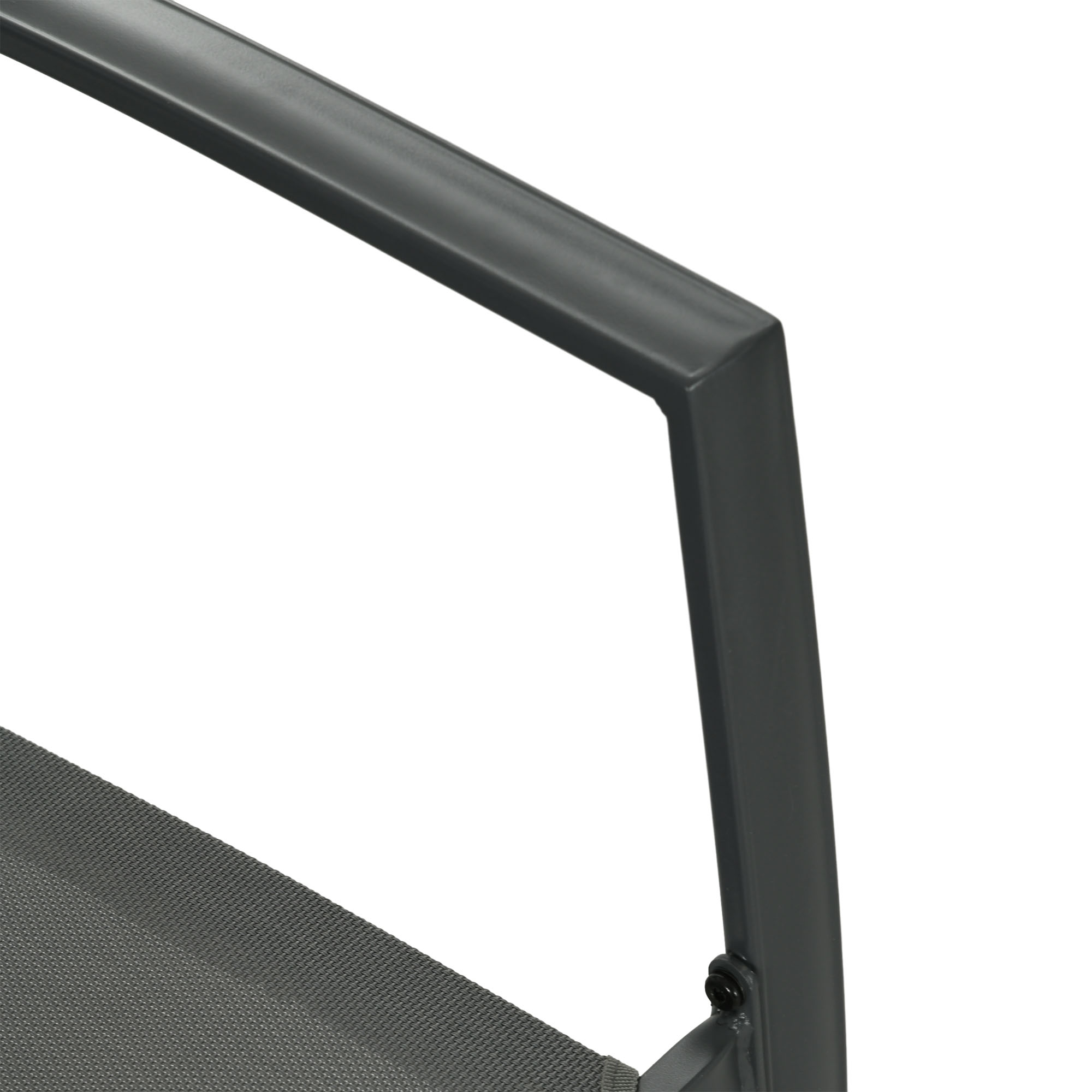 Gartenmöbel-Set Gartensitzgruppe, 1 Tisch, 4 Stühle, 150 x 87 x 72 cm, Grau