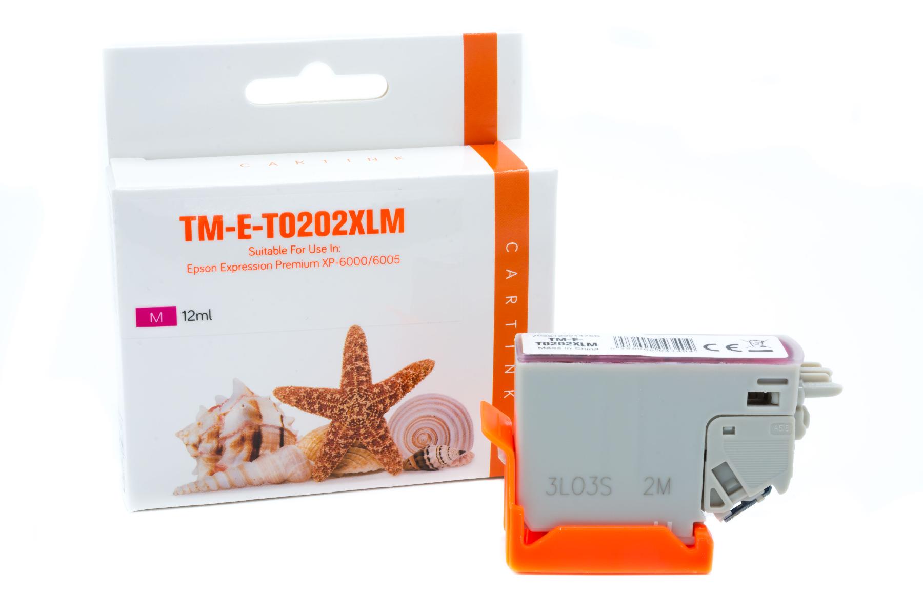 T0202XLM alternativ Seestern Tinte Magenta für / C13T02H34010 / 12ml T0202XLM alternativ Seestern Tinte Magenta für / C13T02H34010 / 12ml