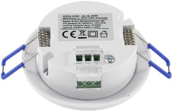 Decken-Einbau-Bewegungsmelder 360° FLAT, PIR, LED geeignet, 8m Detektion, 80x30mm