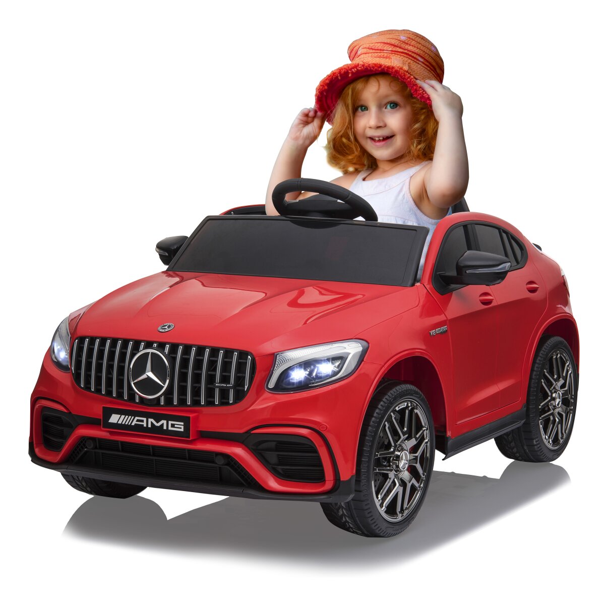 Kinderfahrzeug Mercedes-AMG GLC 63 S Coupé rot