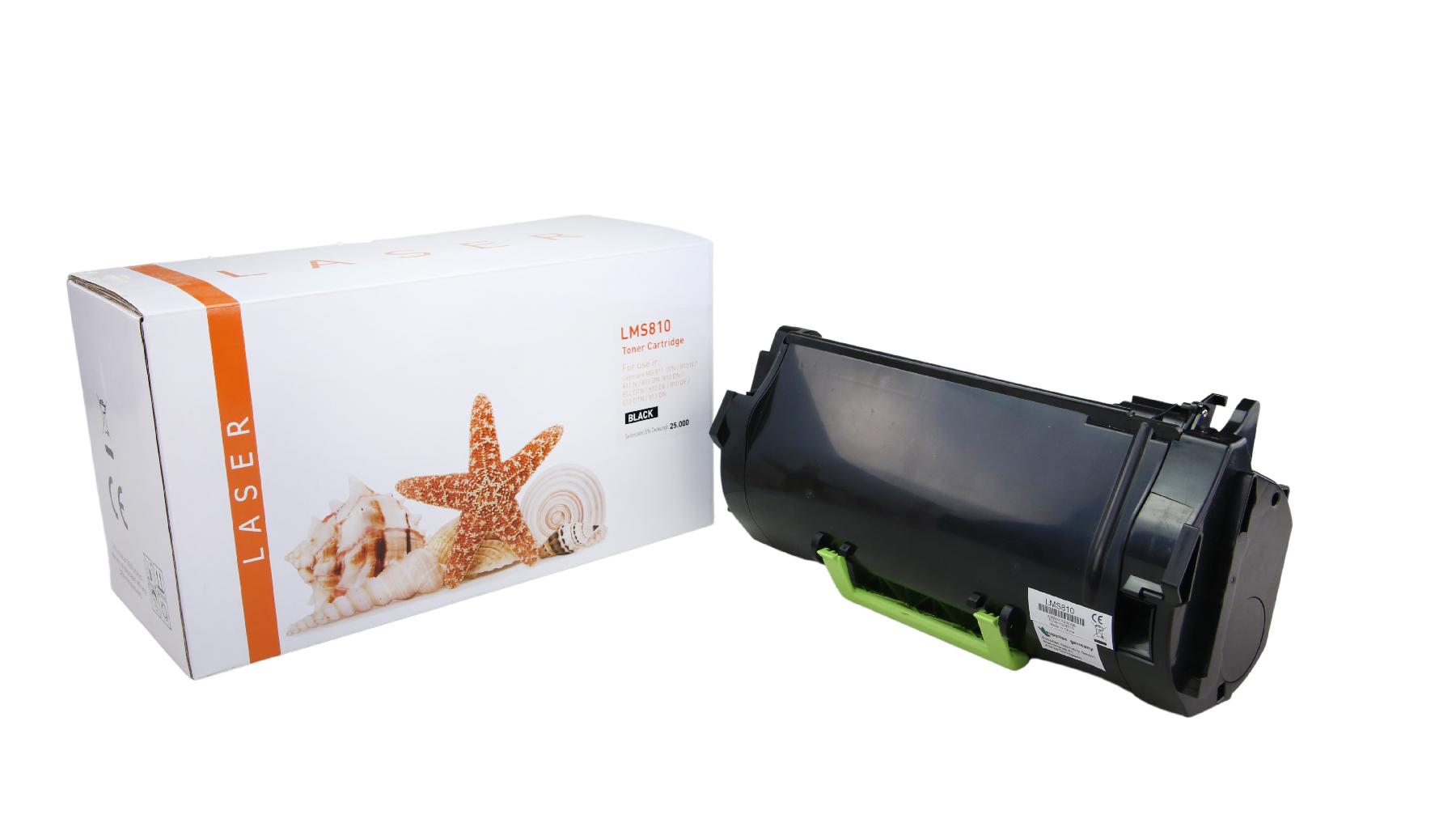 MS810 alternativ Toner black für Lexmark  / 52D2H00 / 25.000 Seiten