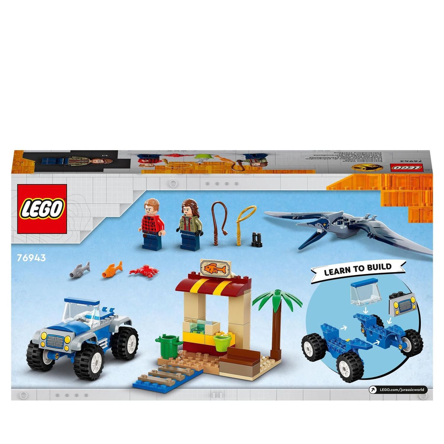 LEGO® 76943 - Jurassic World  - Die Pteranodon-Jagd (94 Teile) LEGO® 76943 - Jurassic World  - Die Pteranodon-Jagd (94 Teile)